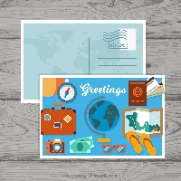 🚗 ✈️ Touristy Postcard Scavenger Hunt #14