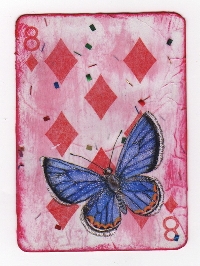 Altered Playing Card ATC