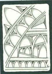 ZZ ~ Mono tangle ATC