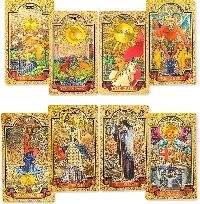 Tarot card swap Round 1- The Fool and Ace of Wands