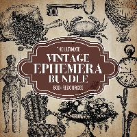 YTPC: Handmade Vintage Ephemera Bundle INTL