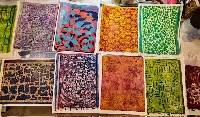 AIA: Use up your Gelli prints!