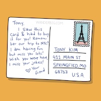 Book Recommendation Postcards