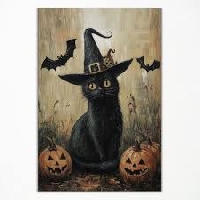 HS : Black Halloween Art and a tuck in