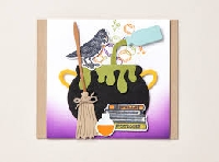 HS : Handmade Halloween Postcard USA
