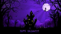 HS : Purple Halloween Art and a tuck in