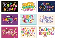 August Birthday Postcards