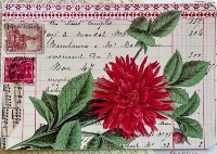 SMSUSA:  Handmade Postcard #1: Flower