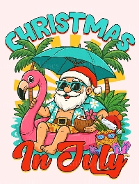 Christmas in July Postcard (USA only)