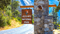 🏞️🐃🗺️National Parks Postcard USA #3 - Yosemite