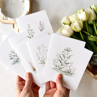 🪴Themed Notecard Swap #3 - Illustrated Plants🪴