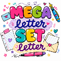 💌MEGA Letter Set Letter Swap USA #86
