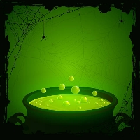 HS : Green Halloween Art and a tuck in.