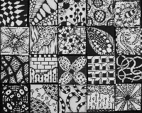 Zentangled Art and a sticker sheet (USA) 