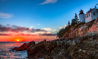 🏞️🐃🗺️National Parks Postcard USA #4 - Acadia