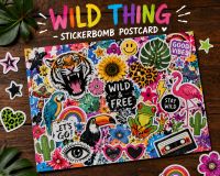 Sticker SPLASH Postcard - Wild Thing  