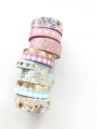 Gilded washi samples