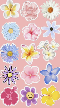 🌸🌷Send 3 Get 3: Flower Sticker Sheet 🌻