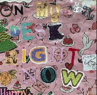 Junk Journal: On my desk right now - August
