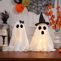 HS : Halloween Postcard #4 - Ghost style - USA 
