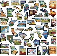 USA State Magnets #2