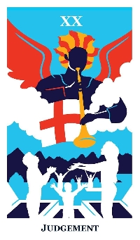 Tarot Frankendeck- Two of Swords & 10 of Cups