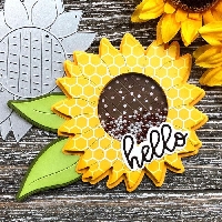 Sunflower die-cut