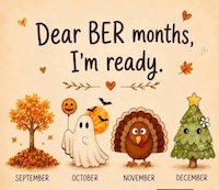 AIA:BER Month One Page Wonders 🍂🥧❄️☃️
