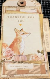 USAPC:  Autumn-Themed Tag w/a Fox