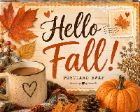 🍁 Hello Fall Postcard 🍁