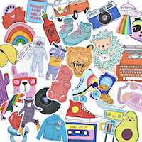 Sticker Splash Postcards USA!