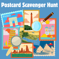 🚗 ✈️ Tourist Postcard Scavenger Hunt #20