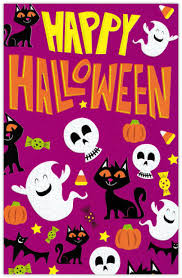 Recycle a Halloween Card into a postcard