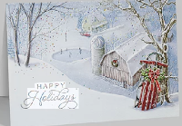 Themed Christmas Postcard swap #6-Snowy Scene