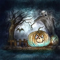 Spookier creepy Halloween profile decoration