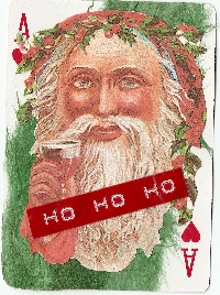 Christmas Altered Playing Cards - International