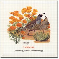 State Bird and State Flower ATC: California