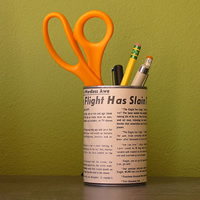 Childhood Crafts Revisited #2- Can Pencil Holders 
