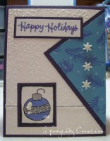 Handmade Rubber Stamped Christmas Cards