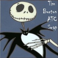Tim Burton ATC Hand-drawn Swap (Private)