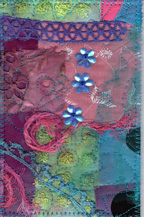 Beginners Fabric postcard swap