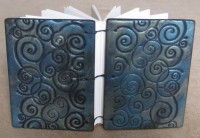 Polymer clay mini-notebook