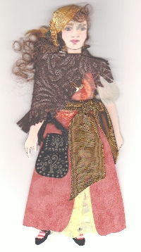 Gypsy Family Child Paper Doll