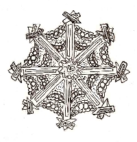 Zentangled Ornament series Snowflake 
