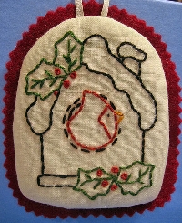 Holiday Ornament Doodle Embroidery