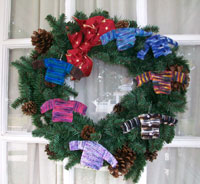 Knit/Crochet Sweater/Stocking/Mitten Mini Ornament