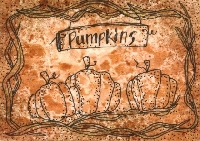 Autumn Pumpkins ATC 