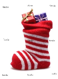 small stocking and gifts