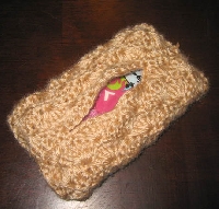 Travel Tissue Holder (kleenex) - knit or crochet