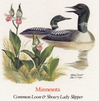 State Bird and State Flower ATC: Minnesota